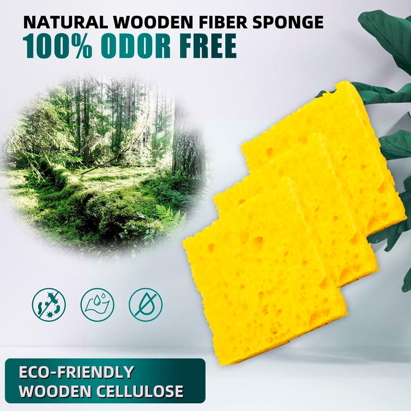 DaFuRui Store Soldering Sponge，30PCS 2.36" x 2.36" Replacement Welding Soldering Iron Tip Cleaning Pads Sponge Yellow Soldering Iron Special High Temperature Sponge - Image 5